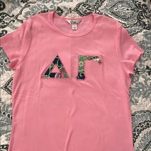 Lilly Pulitzer Delta Gamma Sorority Tee MED